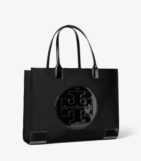 T.O.R.Y B.U.R.C.H ELLA PATENT TOTE BAG