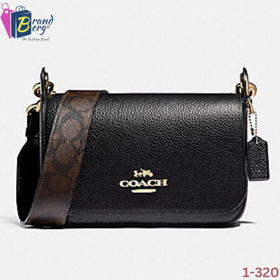 COACH Small Jes Messenger With Signature Canvas/Crossbody Strap