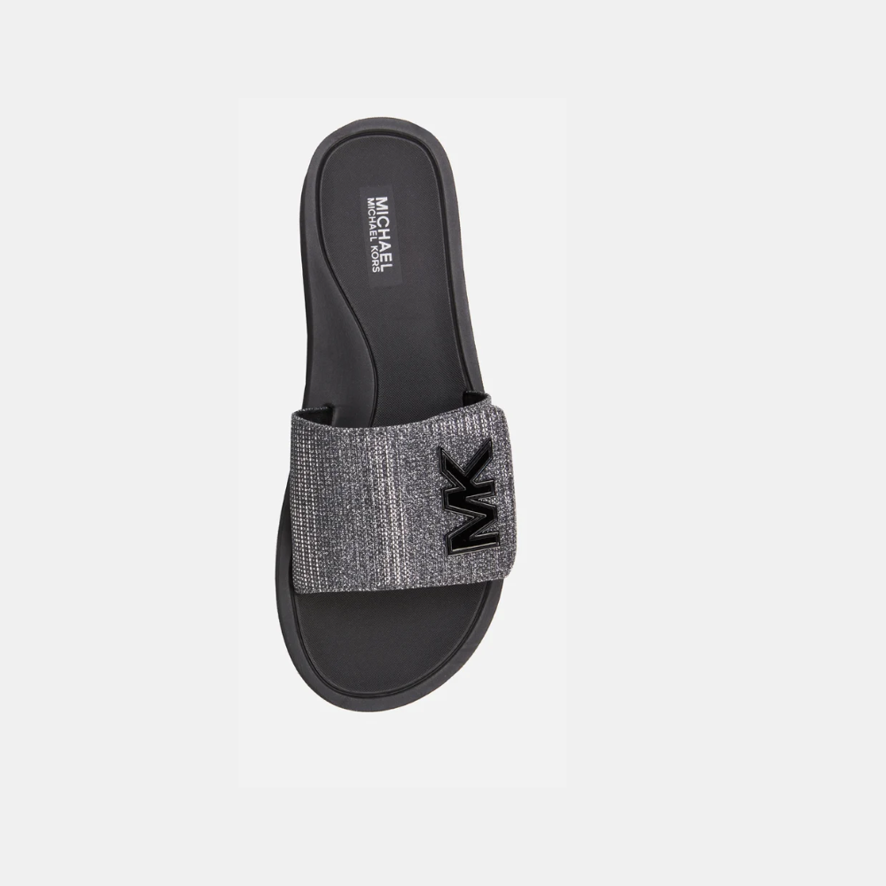 M.i.c.h.a.e.l K.o.r.s Logo Chain Mesh Slide