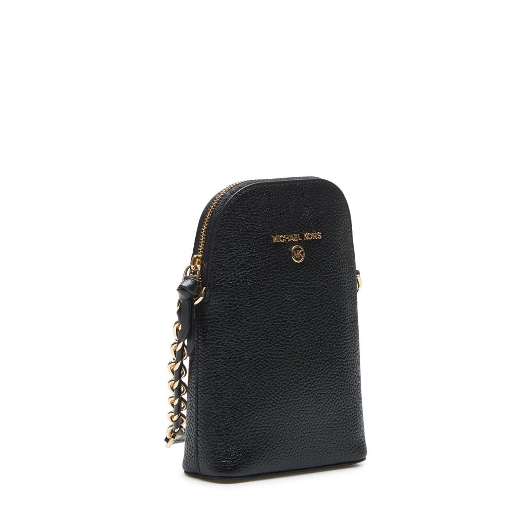 M.I.C.H.A.E.L K.O.R.S Small Pebbled Leather Smartphone Crossbody Bag