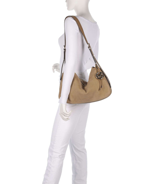 M.I.C.H.A.E.L K.O.R.S Nolita Medium Hobo bag nubuck cow leather husk