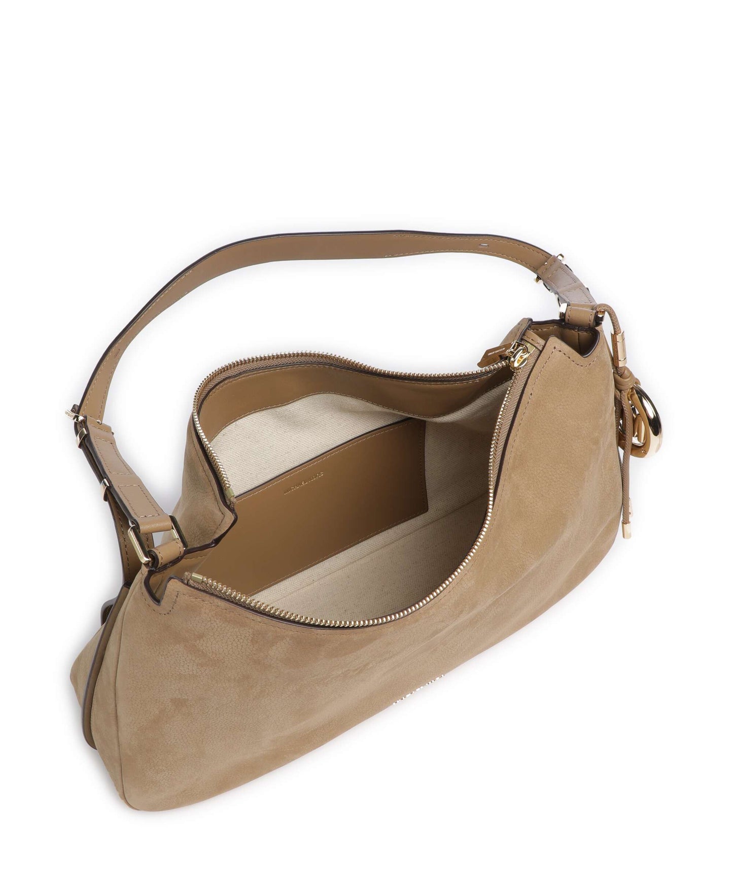 M.I.C.H.A.E.L K.O.R.S Nolita Medium Hobo bag nubuck cow leather husk
