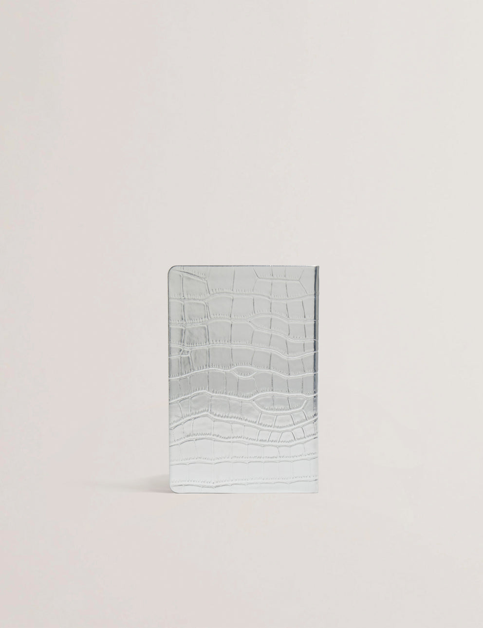 T.E.D B.A.K.E.R Katts Croc Effect A5 Notebook Silver