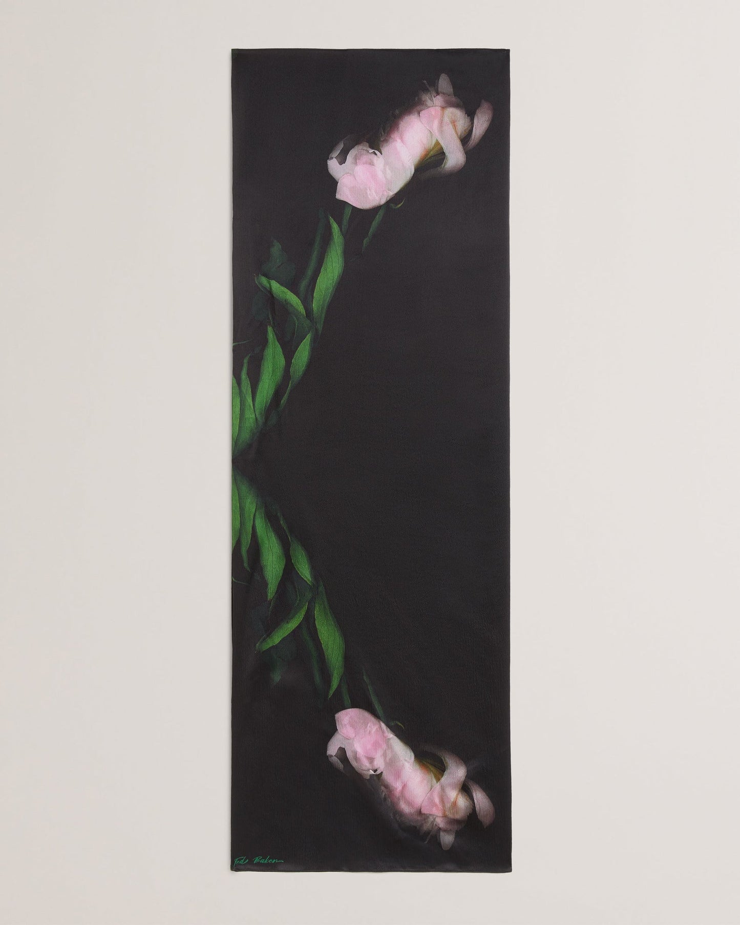 T.E.D B.A.K.E.R Cresiii Silk Printed Cape Black