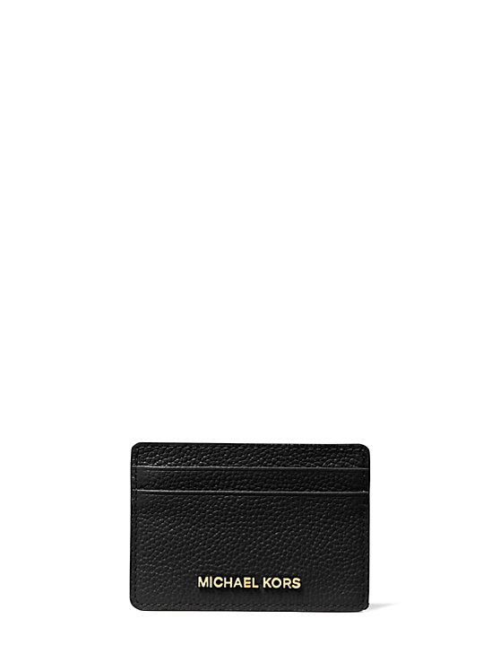 M.I.C.H.A.E.L K.O.R.S Pebbled Leather Card Case
