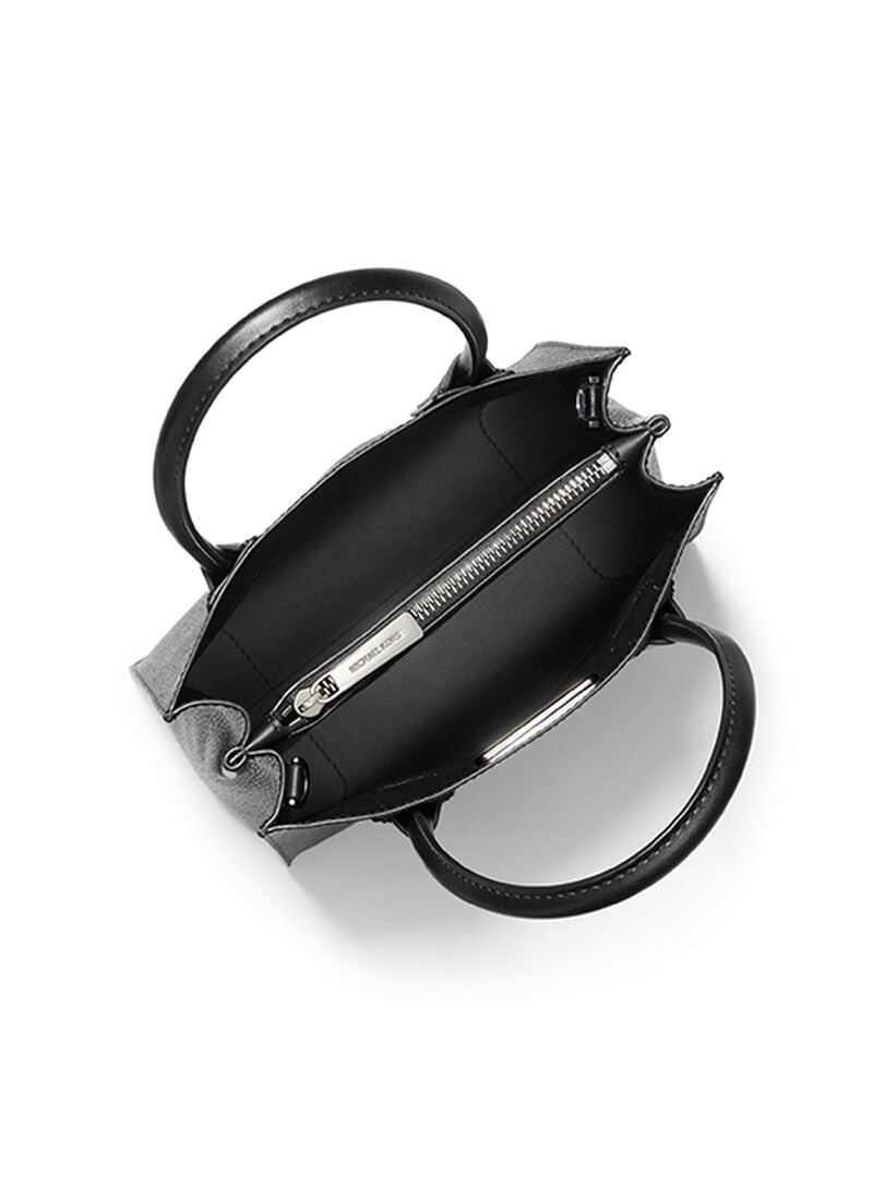 M.I.C.H.A.E.L K.O.R.S Mercer Medium Logo and Leather Accordion Crossbody Bag