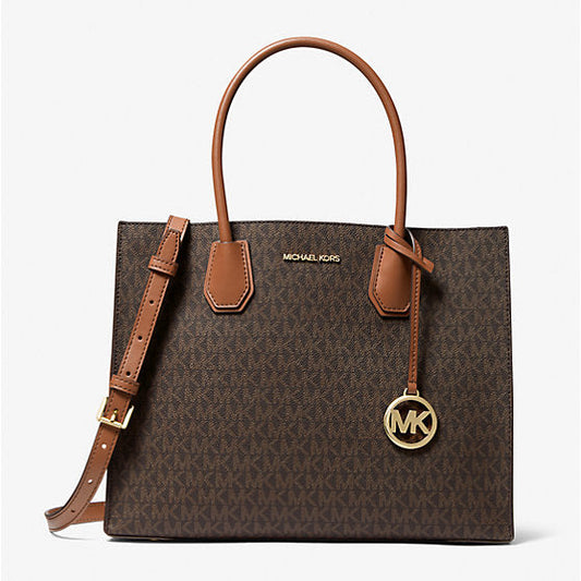 M.I.C.H.A.E.L K.O.R.S Mercer Large Logo Accordion Tote Bag