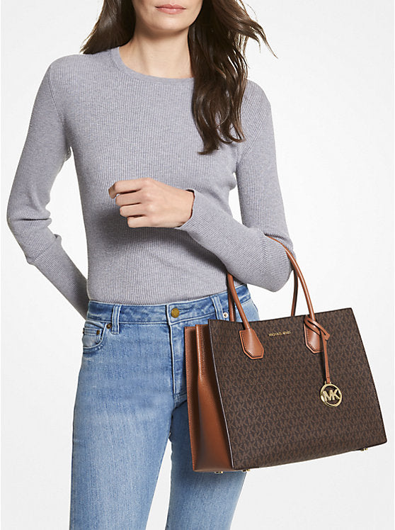 M.I.C.H.A.E.L K.O.R.S Mercer Large Logo Accordion Tote Bag
