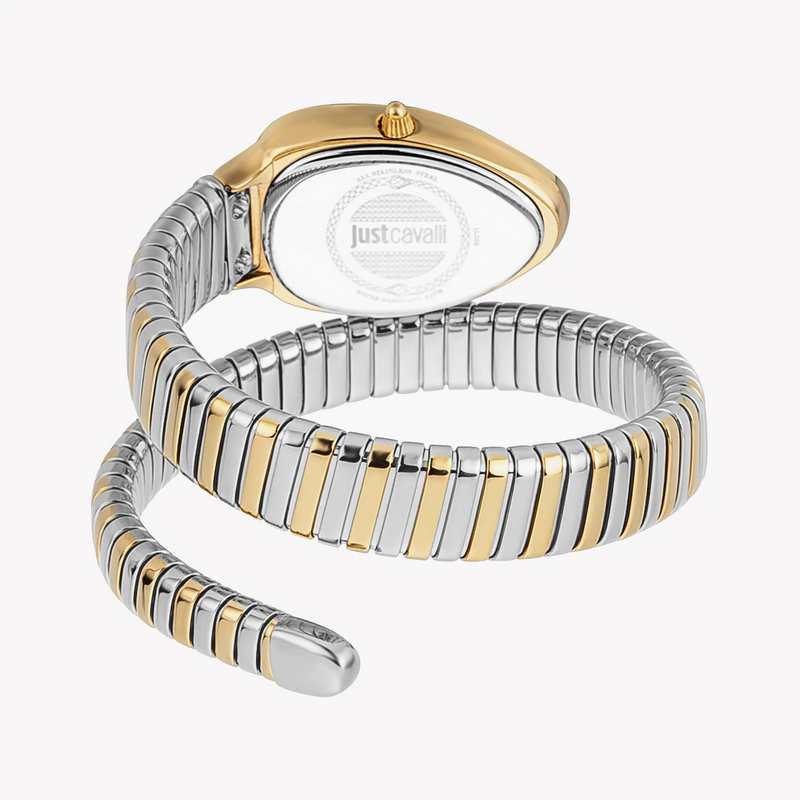 J.U.S.T C.A.V.A.L.L.I Wrap-Around Analogue Watch