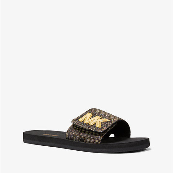 M.i.c.h.a.e.l K.o.r.s Logo Chain Mesh Slide