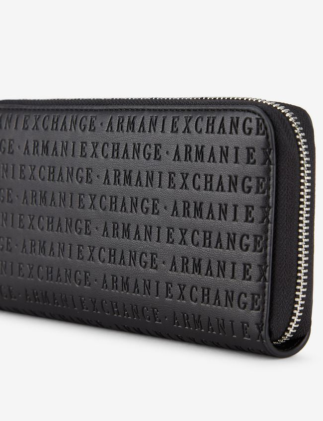 A.R.M.A.N.I E.X.C.H.A.N.G.E Wallet With Zip And Strap