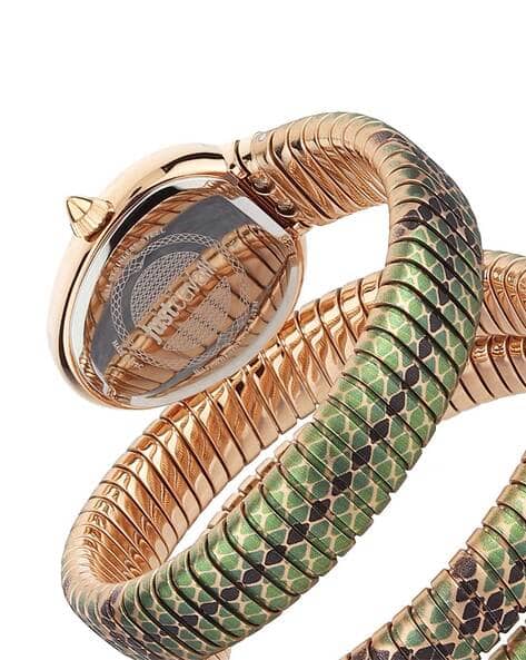 J.U.S.T C.A.V.A.L.L.I Wrap-Around Analogue Watch