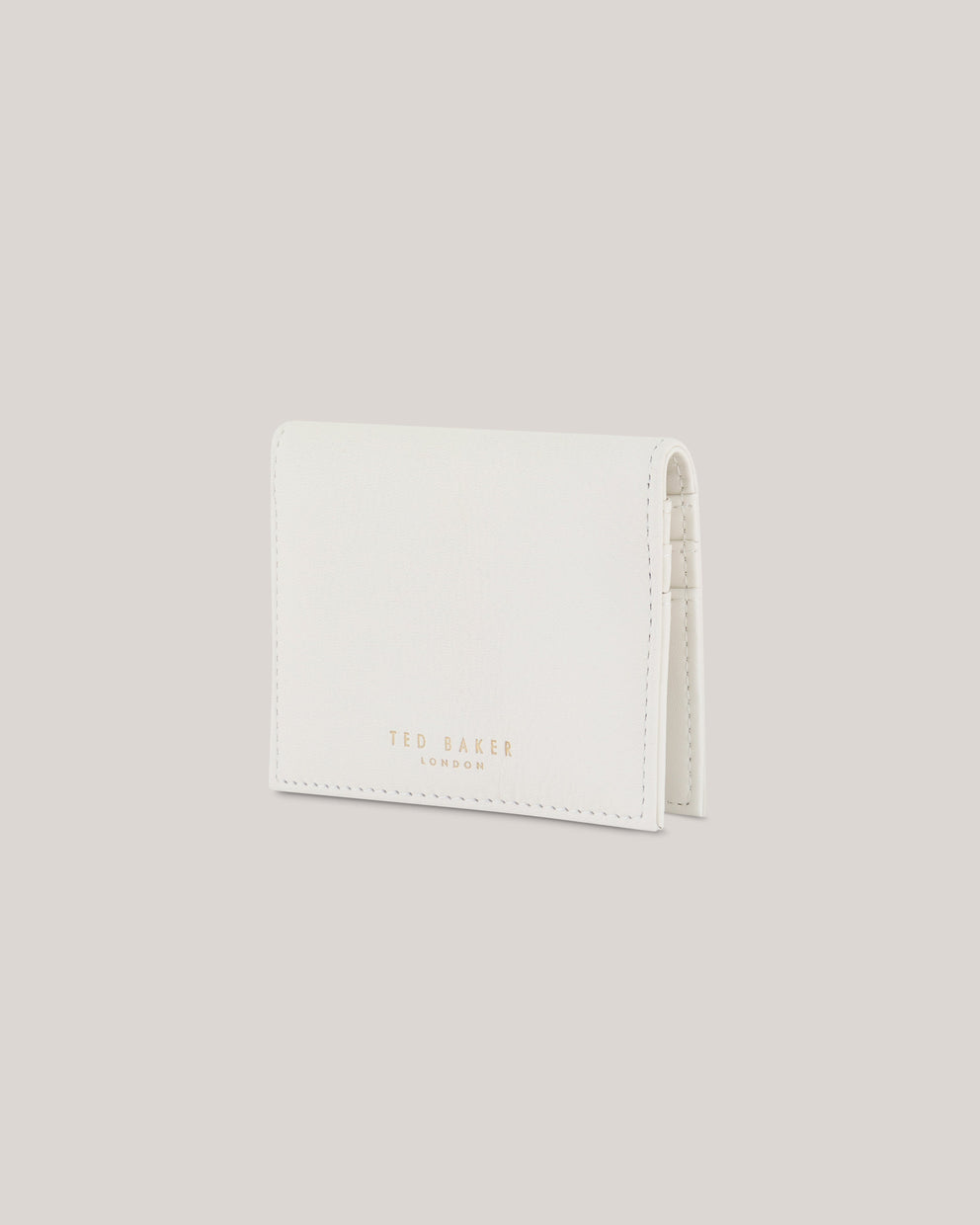 T.E.D B.A.K.E.R Marloo Tb Script Fold Over Card Hold Ecru