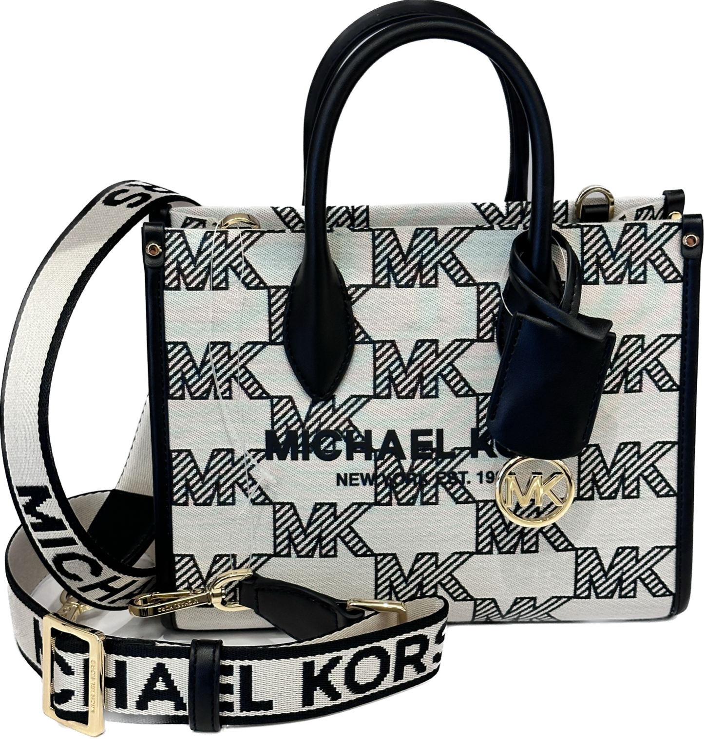 M.I.C.H.A.E.L K.O.R.S Mirella Small Logo Jacquard Crossbody Bag