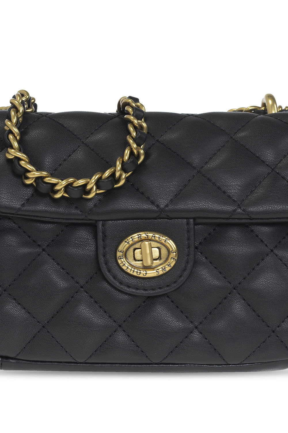 V.E.R.S.A.C.E. J.E.A.N.S. C.O.U.T.U.R.E. Quilted shoulder bag