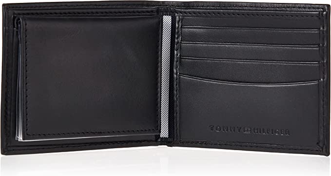 T.O.M.M.Y. H.I.L.F.I.G.E.R. Genuine Leather Passcase Wallet with Multiple Card Slots