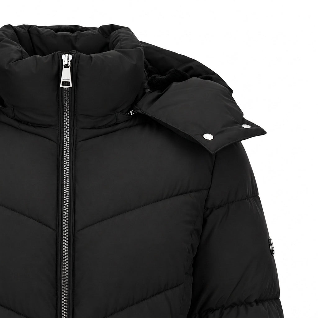 C.a.l.v.i.n K.l.e.i.n Stretch Outerwear CW433224-EBY Women's Jacket Black