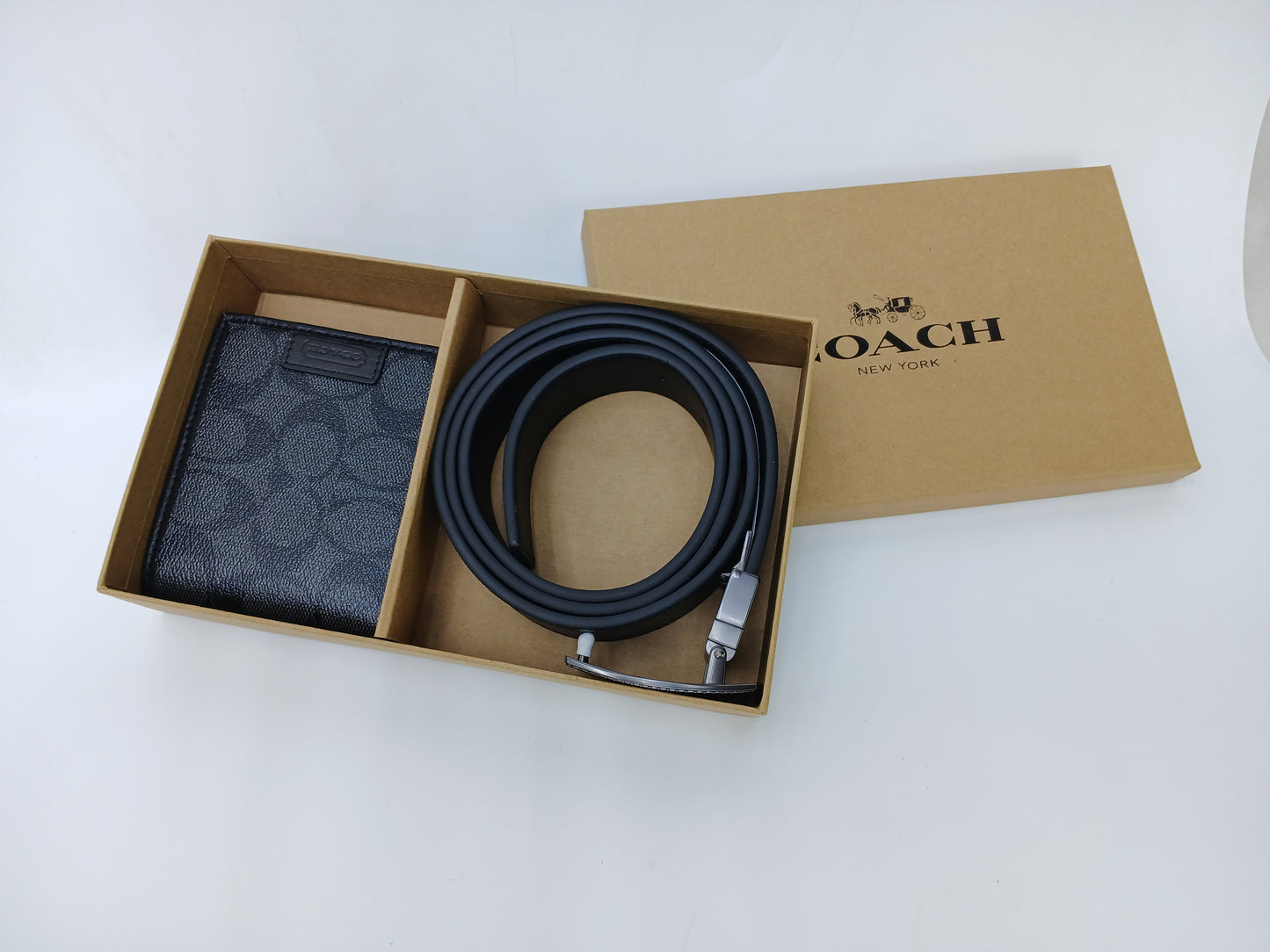 C.O.A.C.H Set Of Wallet , Card Holder & Belt