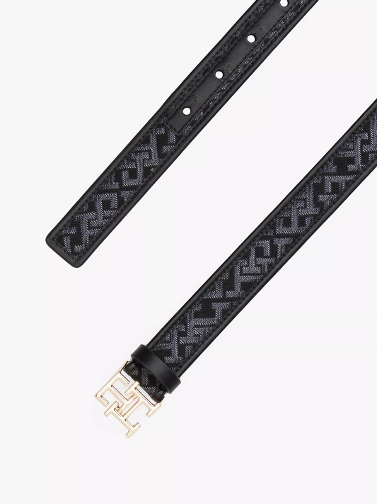 T.O.M.M.Y H.I.L.F.I.G.E.R Monogram-Buckle Jacquard Belt