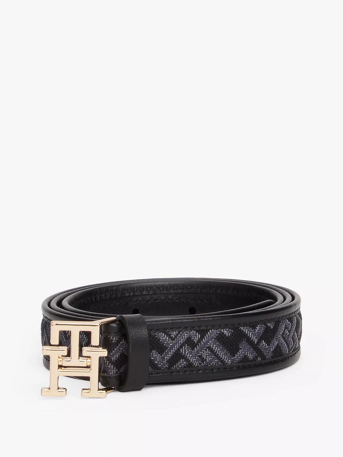 T.O.M.M.Y H.I.L.F.I.G.E.R Monogram-Buckle Jacquard Belt