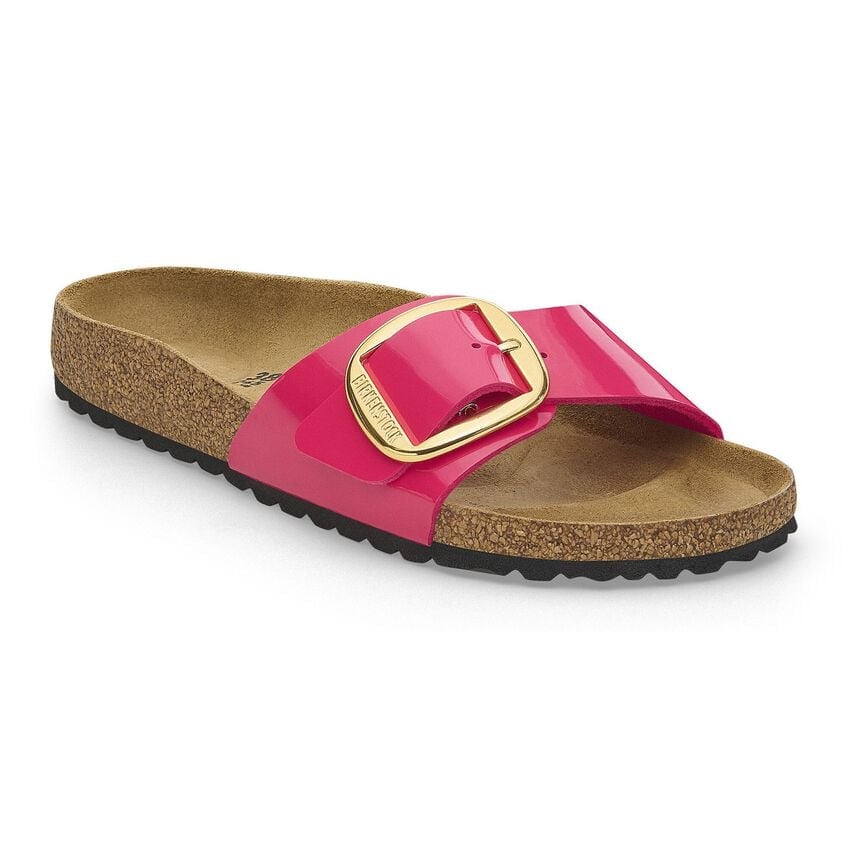 B.I.R.K.E.N.S.T.O.C.K. Madrid Big Buckle Birko-Flor Patent - Patent Fuchsia