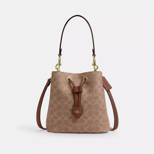 C.O.A.C.H Rowan Bucket Bag In Signature Canvas