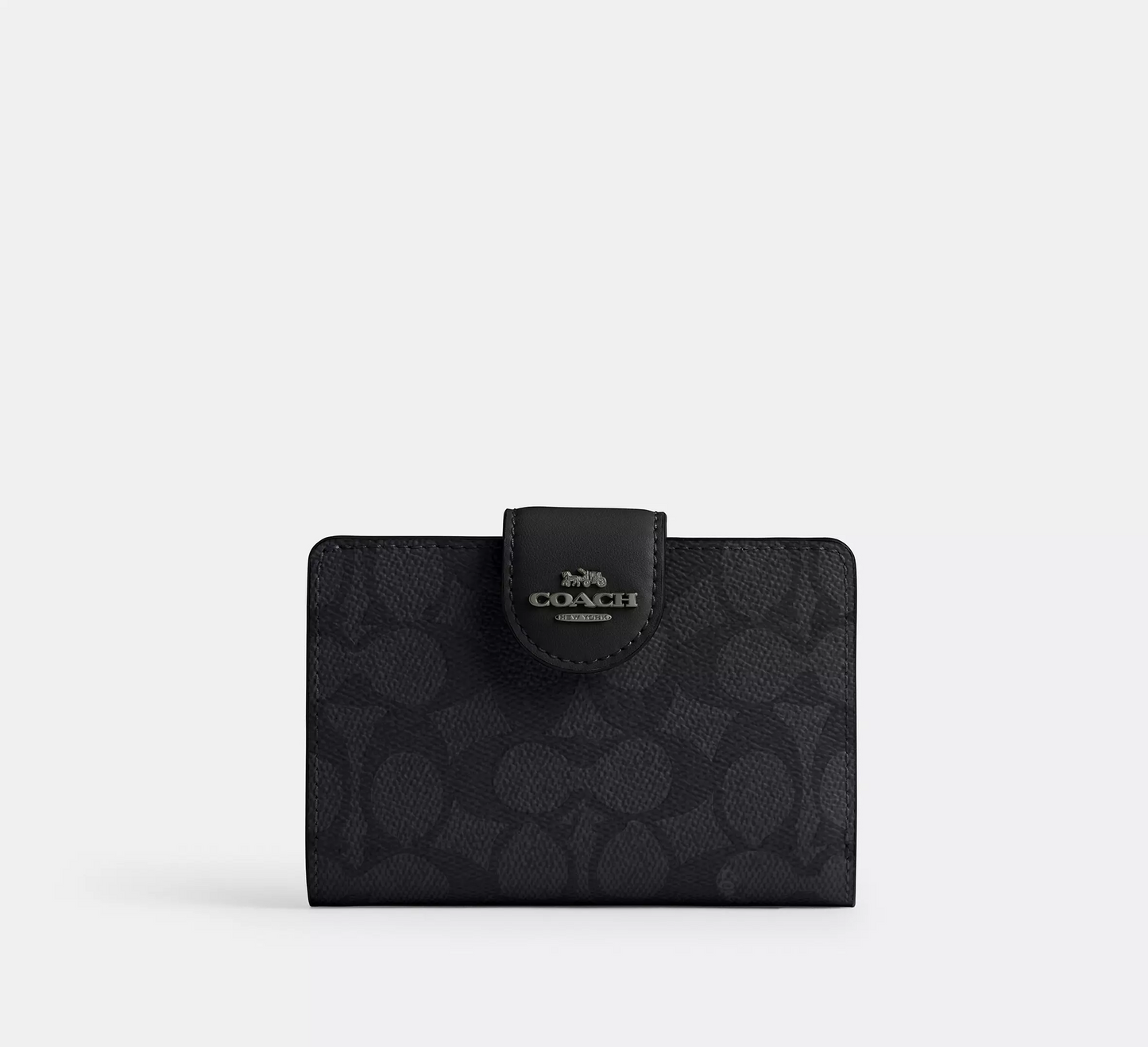 C.O.A.C.H Medium Corner Zip Wallet in Signature Canvas