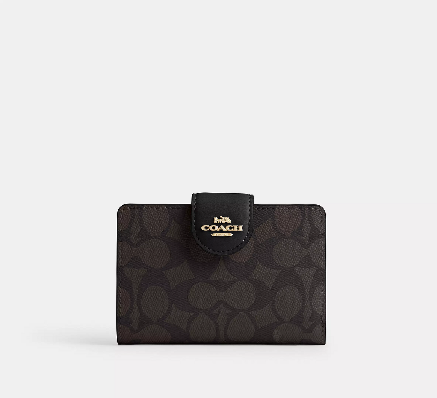 C.O.A.C.H Medium Corner Zip Wallet in Signature Canvas
