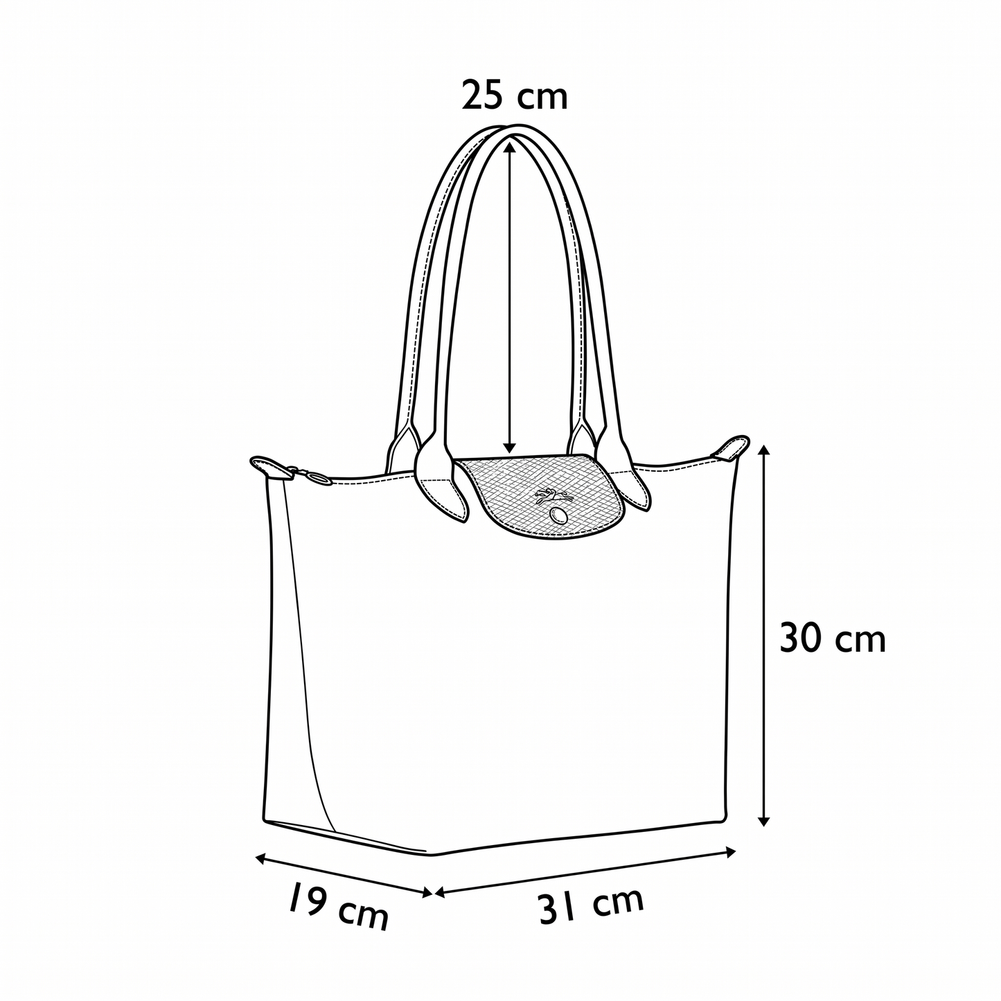 L.O-N.G-C.H-A.M-P Le Pliage Original L Tote bag