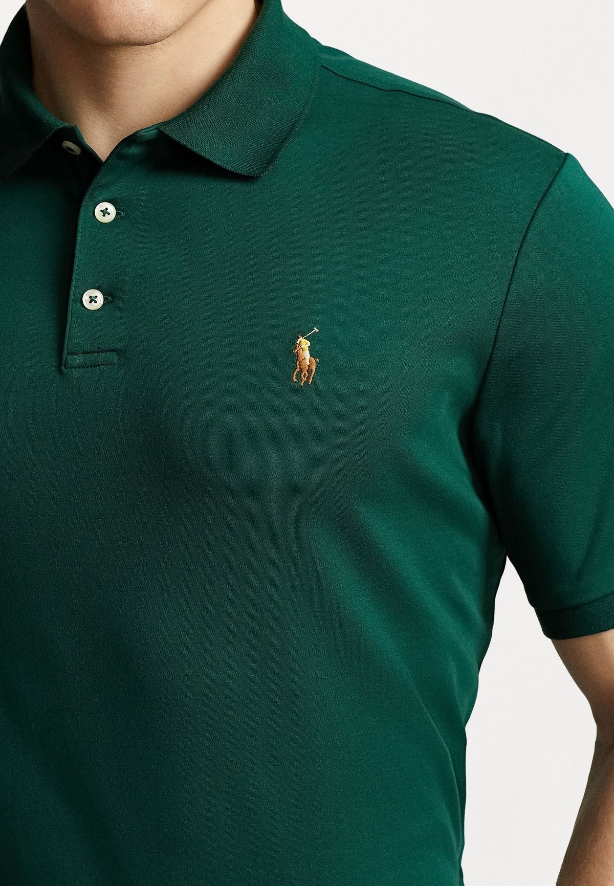 P.o.L-O. R.A.L.P.H. L.A.U.R.E.N. Cotton Polo Shirt Green (Slim Fit)