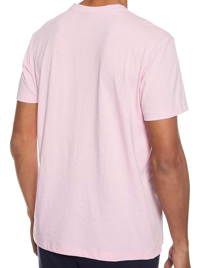 U.s P.o-L.O A.S.S.N. Men's Round Neck Short sleeve T-Shirt Pink