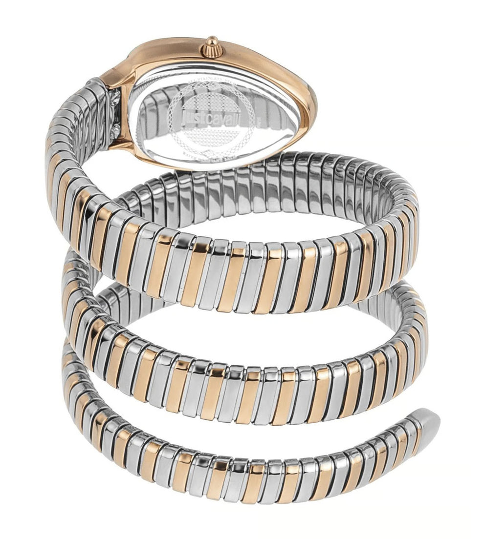 J.U.S.T C.A.V.A.L.L.I Wrap-Around Analogue Watch