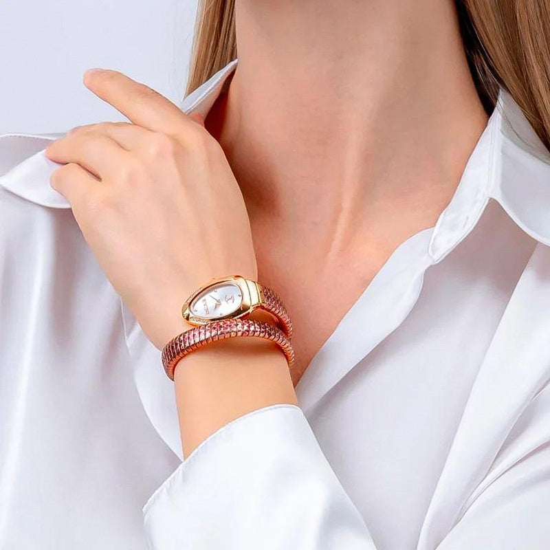 J.U.S.T C.A.V.A.L.L.I Wrap-Around Analogue Watch