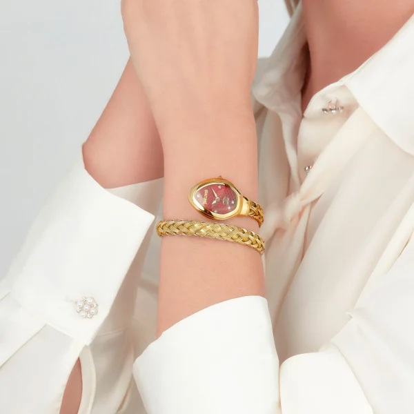 J.U.S.T C.A.V.A.L.L.I Wrap-Around Analogue Watch