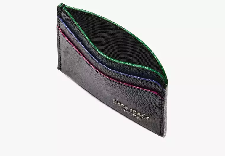 K.A.T.E S.P.A.D.E Devin Glitter Edge Cardholder