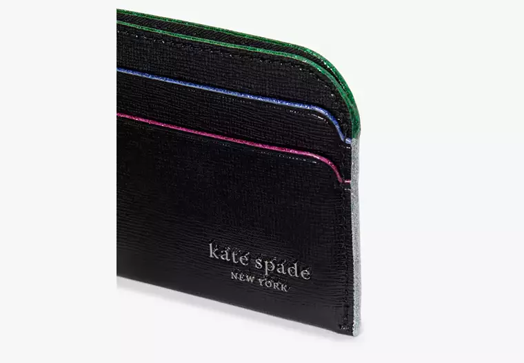 K.A.T.E S.P.A.D.E Devin Glitter Edge Cardholder