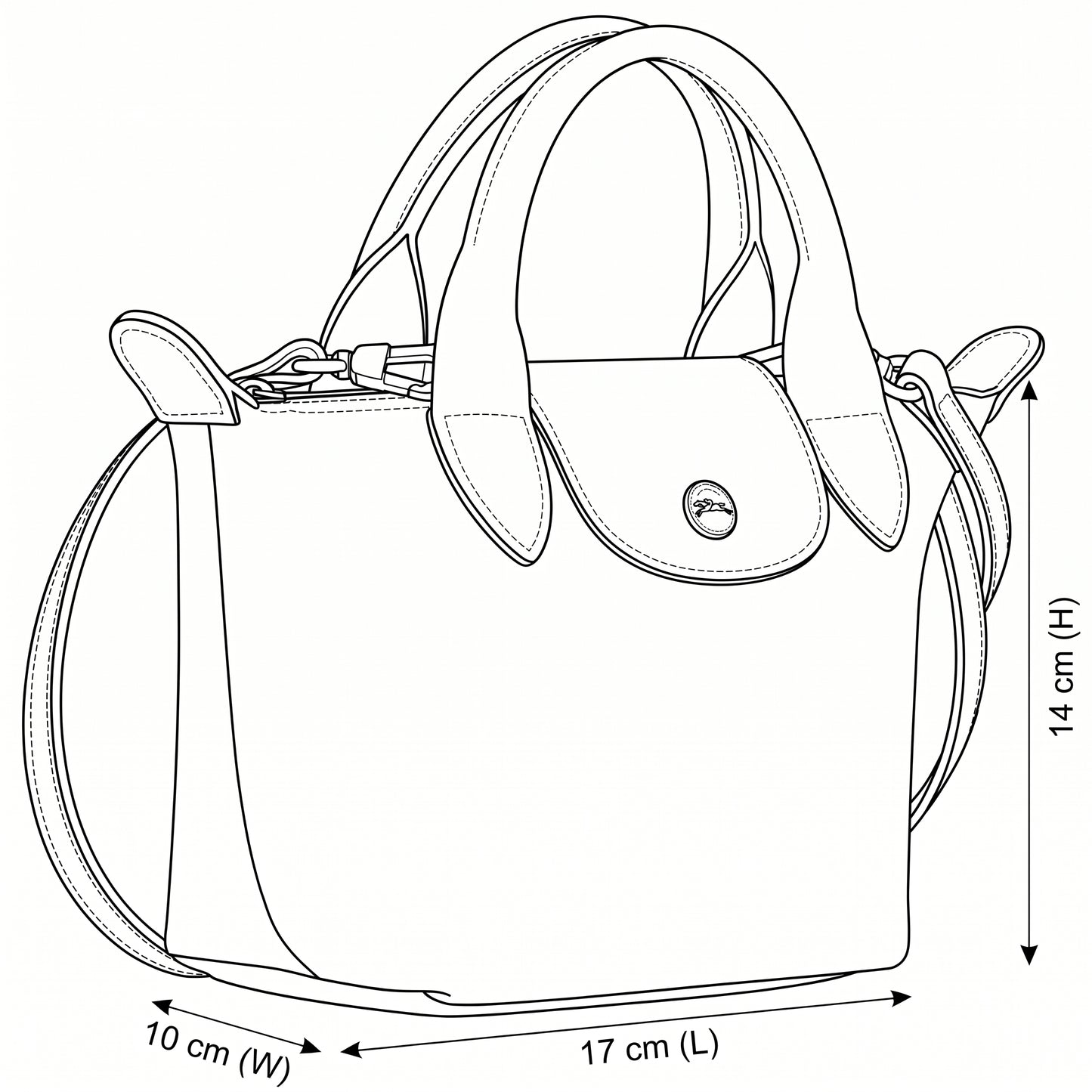 L.O-N.G.C.H-A.M.P Le Pliage Xtra Top Handle Bag XS
