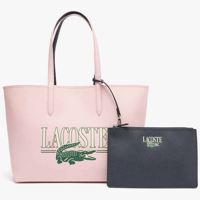L.A.C.O.S.T.E Anna Reversible Tote Bag in Pink