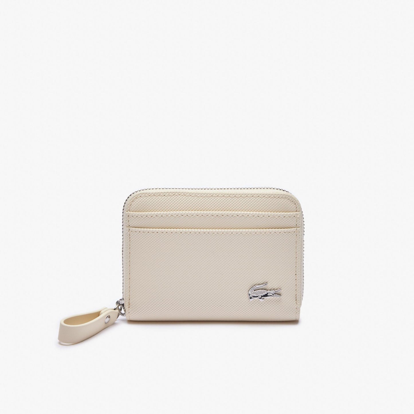 L.A.C.O.S.T.E Women's Piqué-effect Canvas Zip Wallet