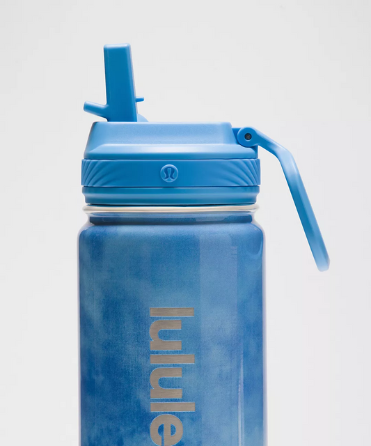 L.U.L.U.L.E.M.O.N Back to Life Sport Bottle 18oz Straw Lid Print