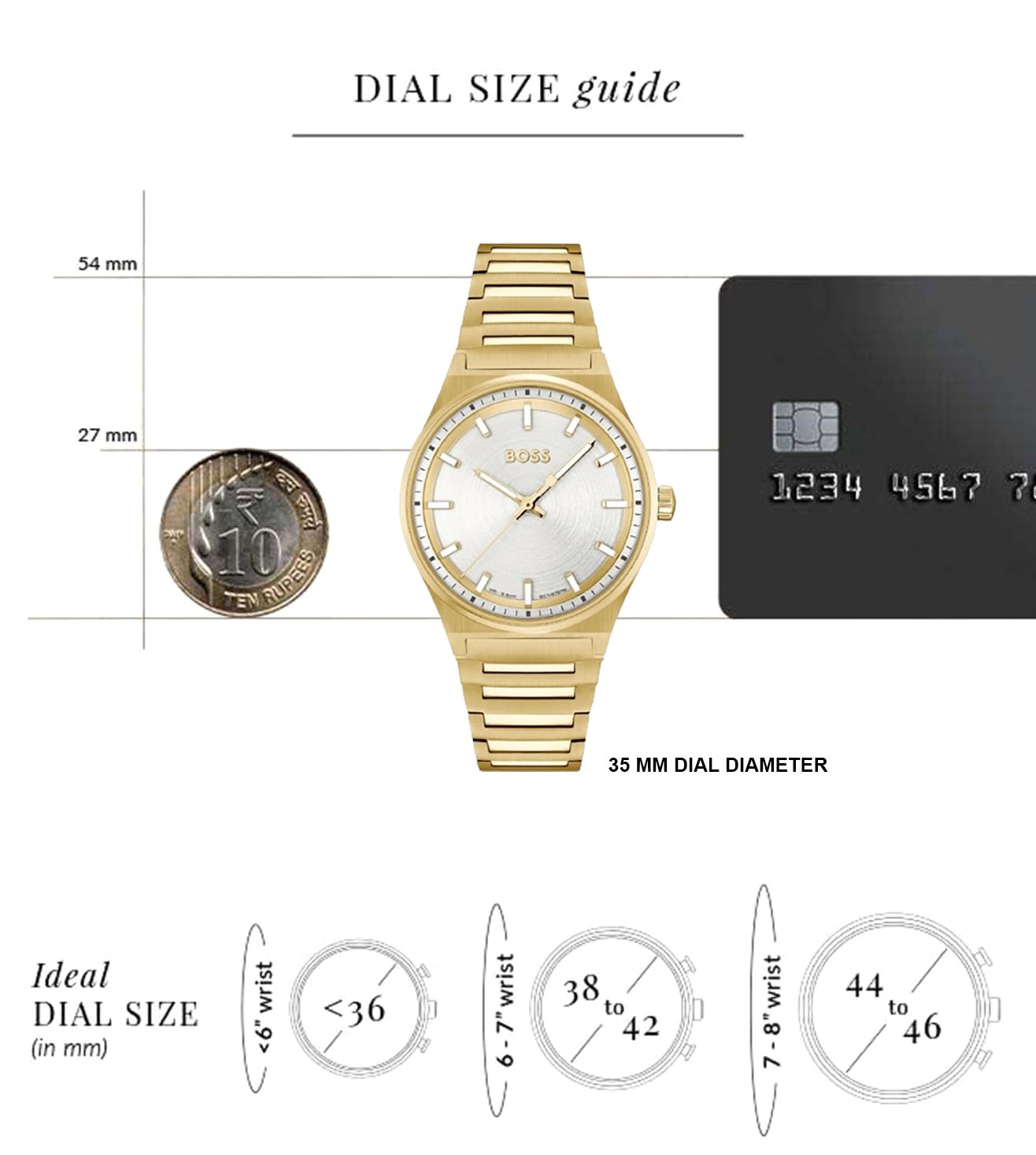 B.O.S.S Analog White Dial Women's Watch