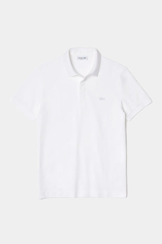 L.a.C.O_S.T.E. polo shirt Classic Fit Paris Stretch Pique Polo Shirt White