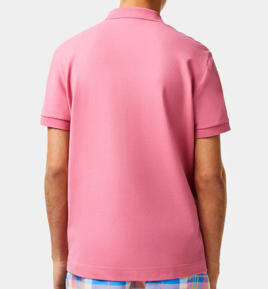 L.a.C.O-S.T.E. Classic Fit Paris Stretch Pique Polo Shirt Pink