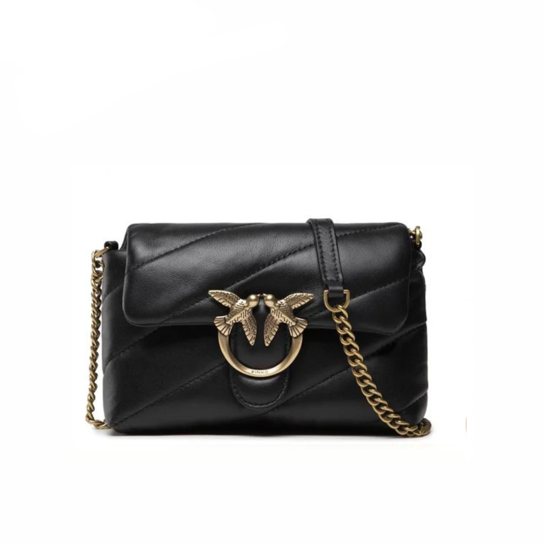 P.I.N.K.O LOVE MINI PUFF MAXY QUILT CROSSBODY BAG