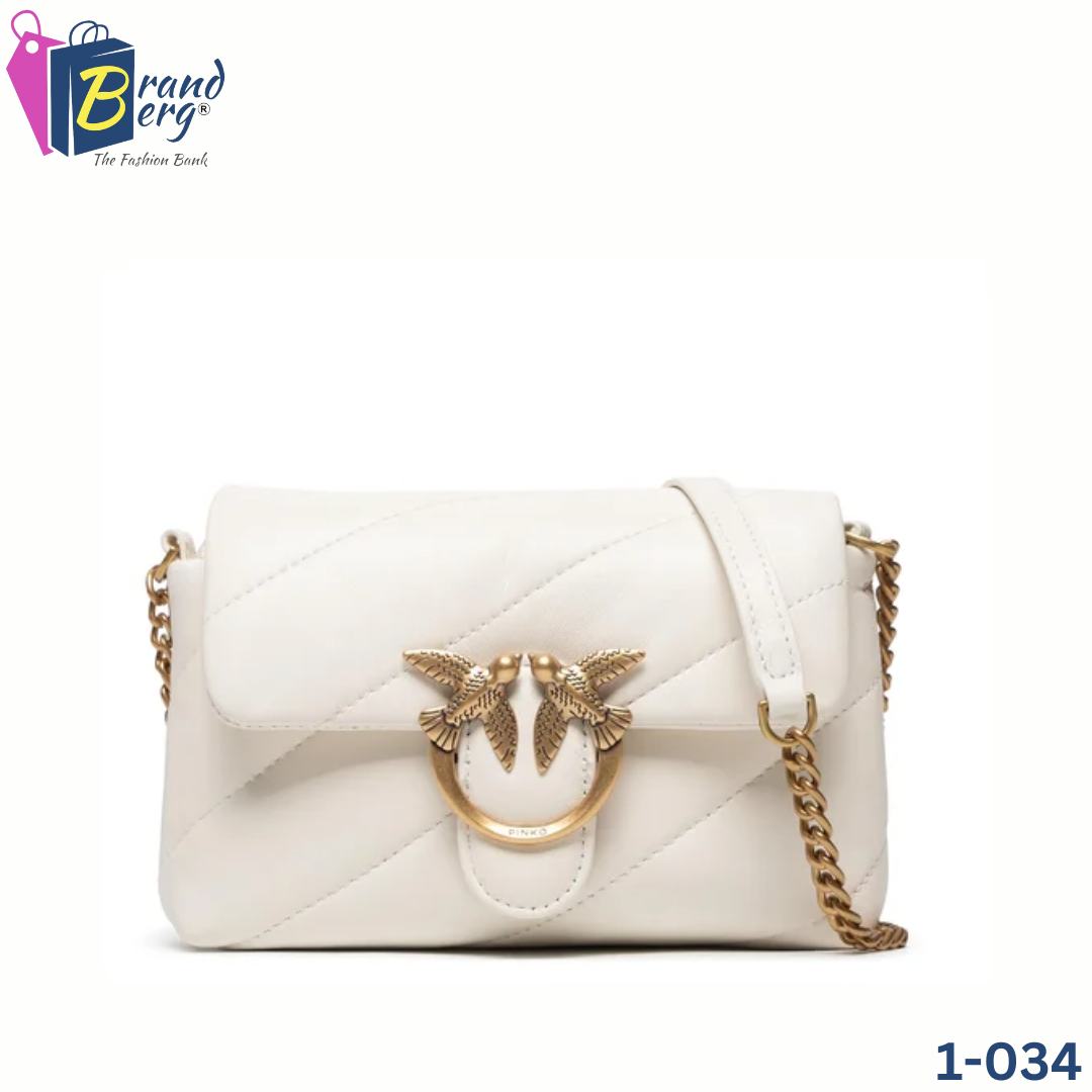 P.I.N.K.O LOVE MINI PUFF MAXY QUILT CROSSBODY BAG