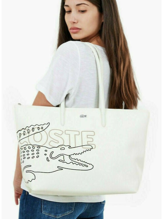 L.A.C.O.S.T.E. SHOULDER ZIPPER HANDBAG