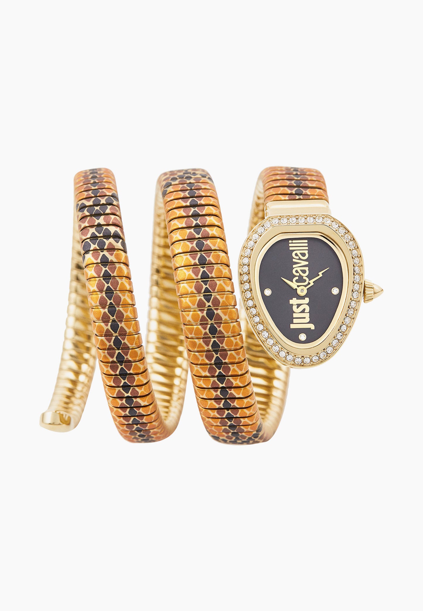 J.U.S.T C.A.V.A.L.L.I Wrap-Around Analogue Watch