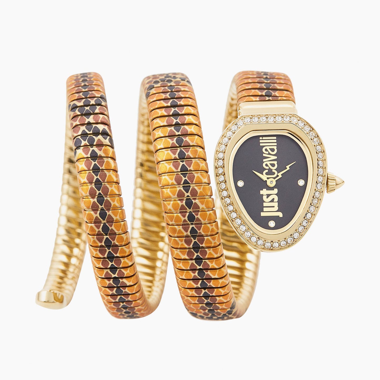 J.U.S.T C.A.V.A.L.L.I Wrap-Around Analogue Watch