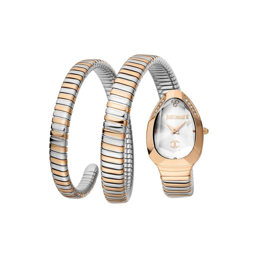J.U.S.T C.A.V.A.L.L.I Wrap-Around Analogue Watch