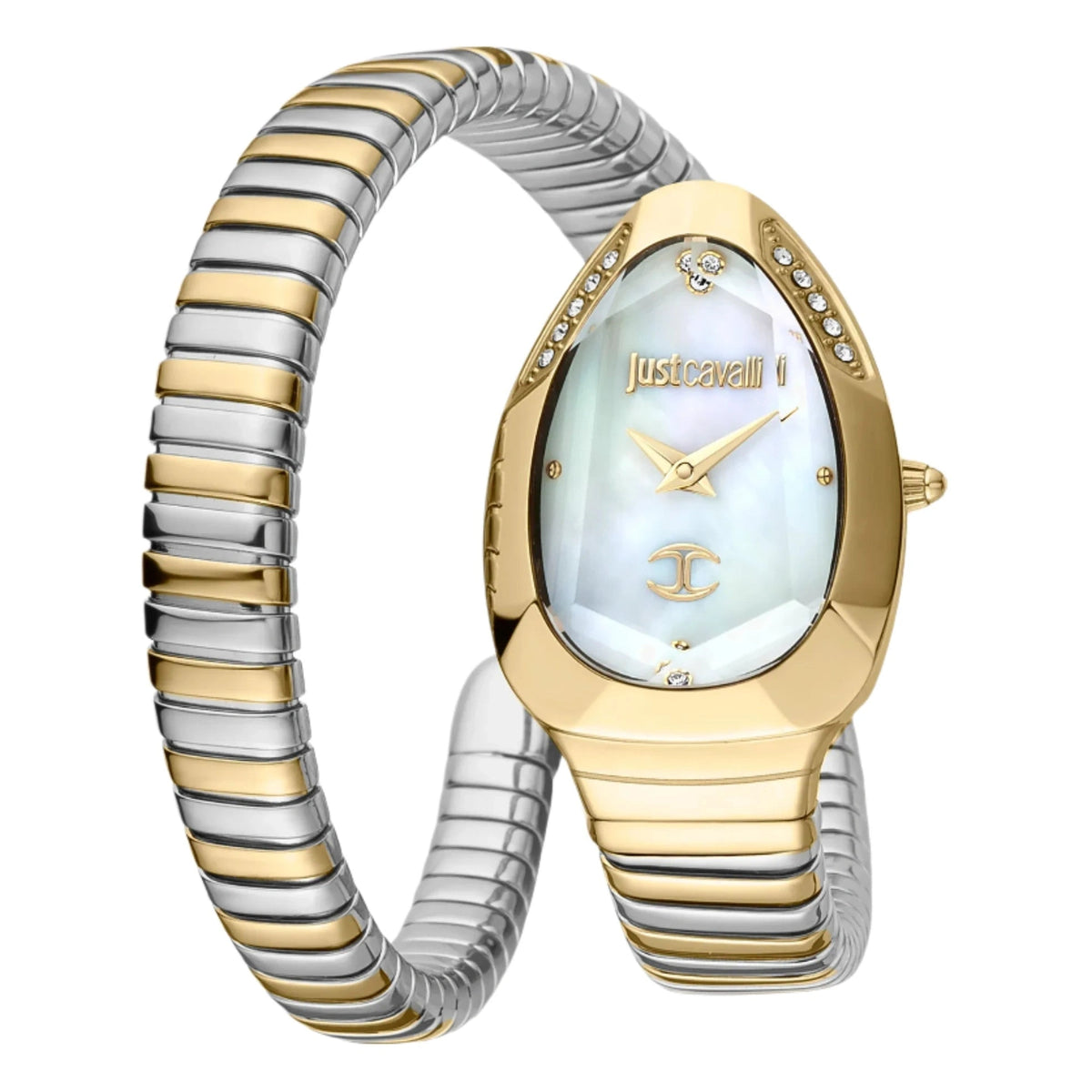 J.U.S.T C.A.V.A.L.L.I Wrap-Around Analogue Watch
